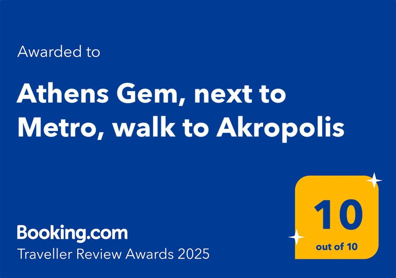 Athens Gem, Next To Metro, Walk To Akropolis Eksteriør bilde